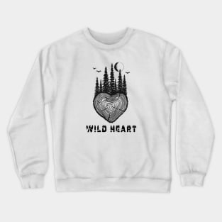 Wild Heart, Wildlife, Into the Wild, Forest Crewneck Sweatshirt